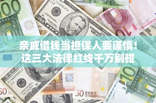 北京亲戚借钱当担保人要谨慎！这三大法律红线千万别碰