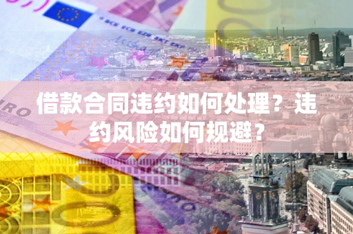 北京借款合同违约如何处理？违约风险如何规避？