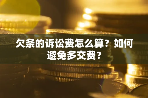 北京欠条的诉讼费怎么算？如何避免多交费？