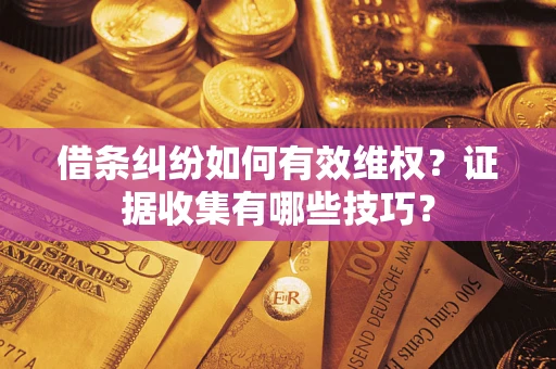 北京借条纠纷如何有效维权？证据收集有哪些技巧？