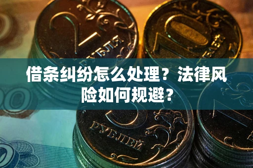 北京借条纠纷怎么处理？法律风险如何规避？