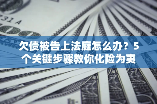 北京欠债被告上法庭怎么办？5个关键步骤教你化险为夷